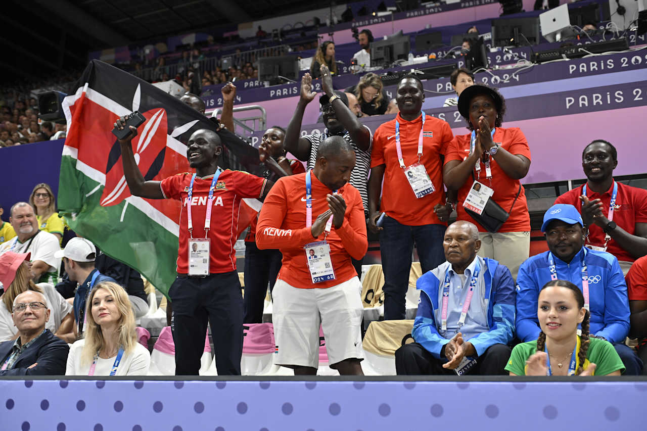 Kenya Delegation at Paris 2024 Volleyball