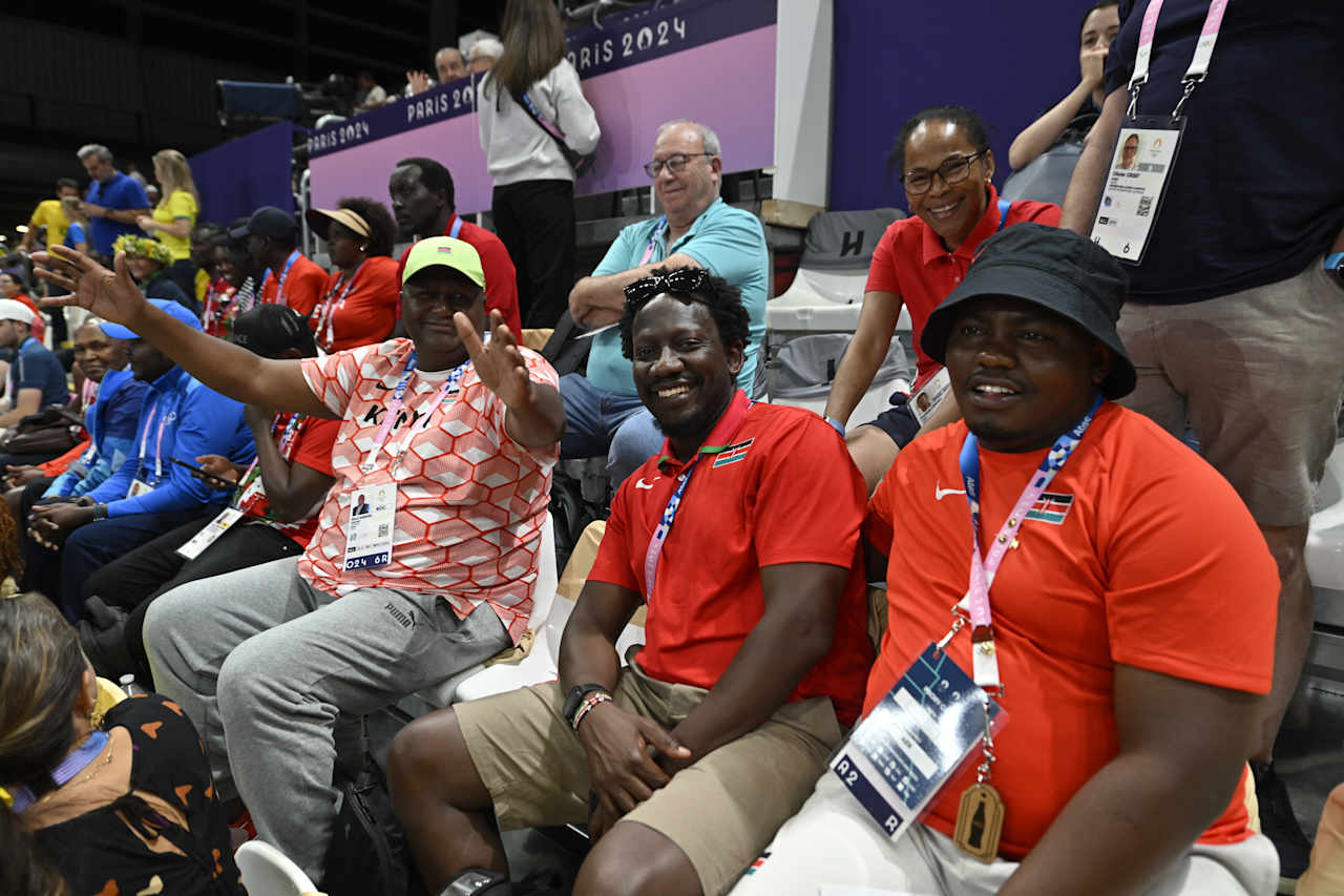 Kenya Delegation at Paris 2024 Volleyball