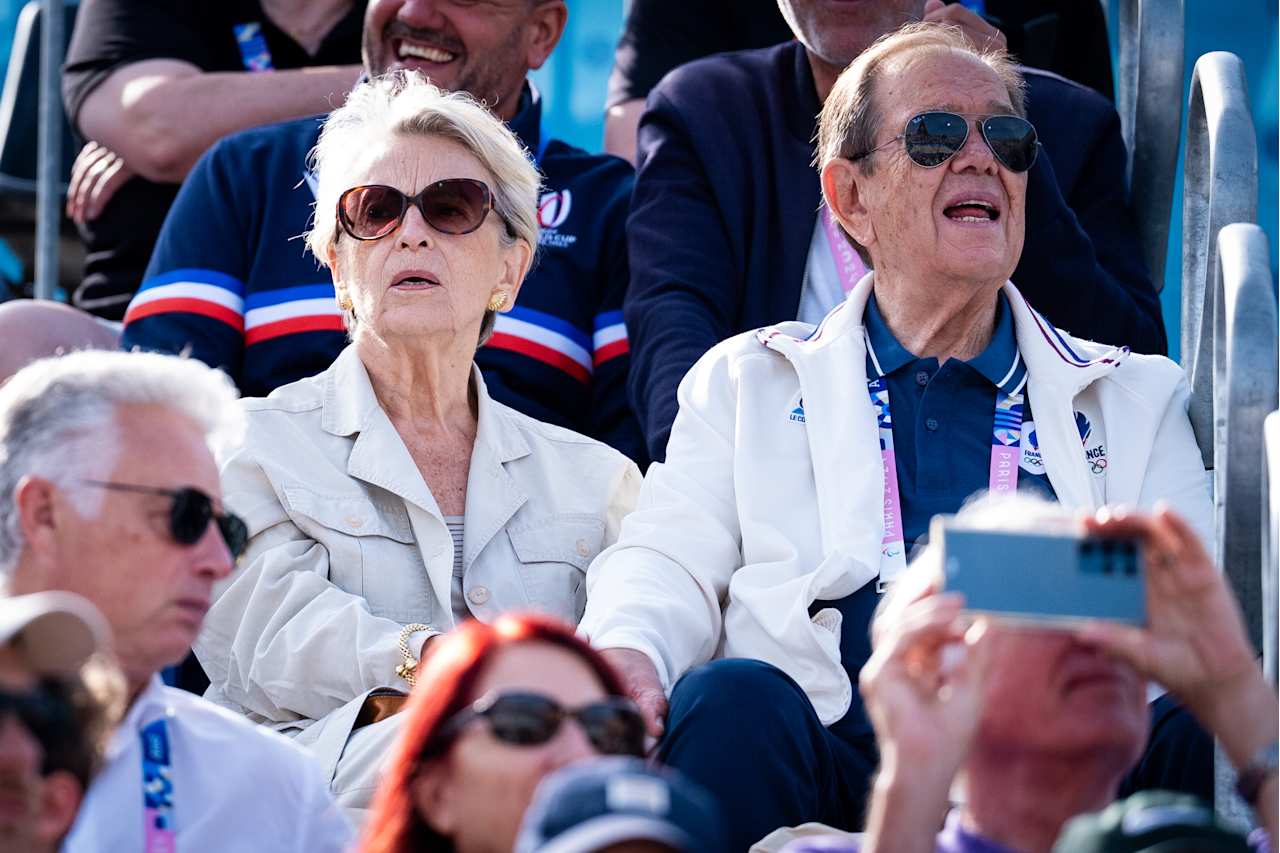 The Mayor of Rueil-Malmaison and French politician Patrick Ollier at Paris 2024 Beach Volleyball