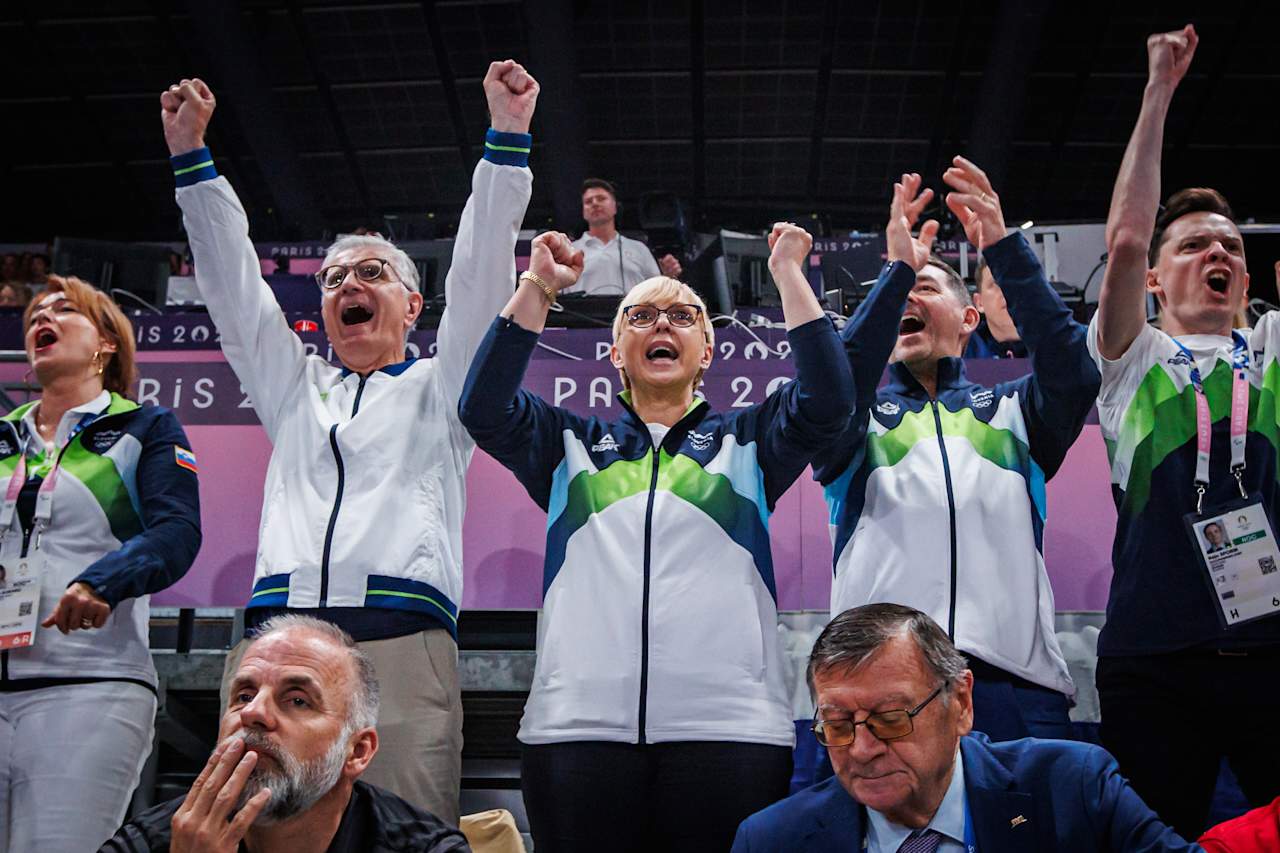 President of Slovenia Nataša Pirc Musar at Paris 2024 Volleyball