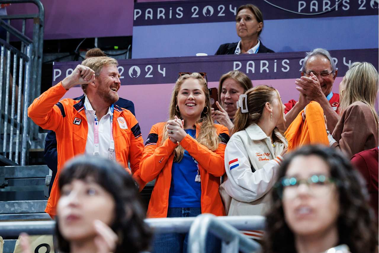 Willem-Alexander King of the Netherlands at Paris 2024 Volleyball