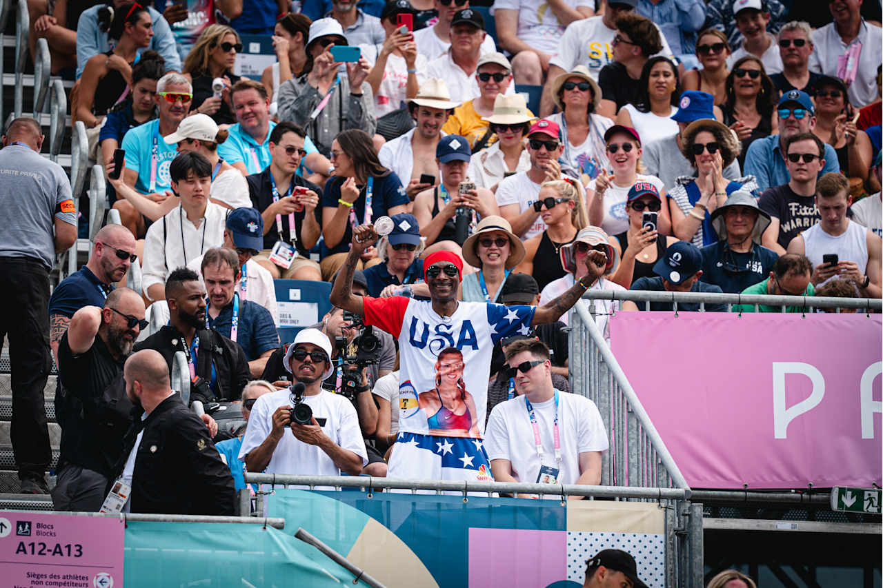 Snoop Dogg at Paris 2024 Beach Volleyball