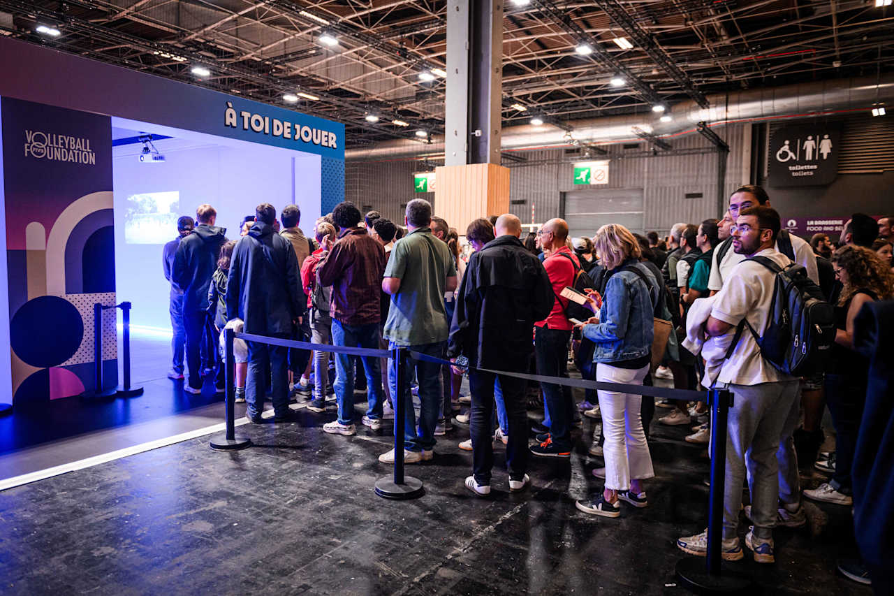 Fans at the Volleyball Experience in Paris 2024