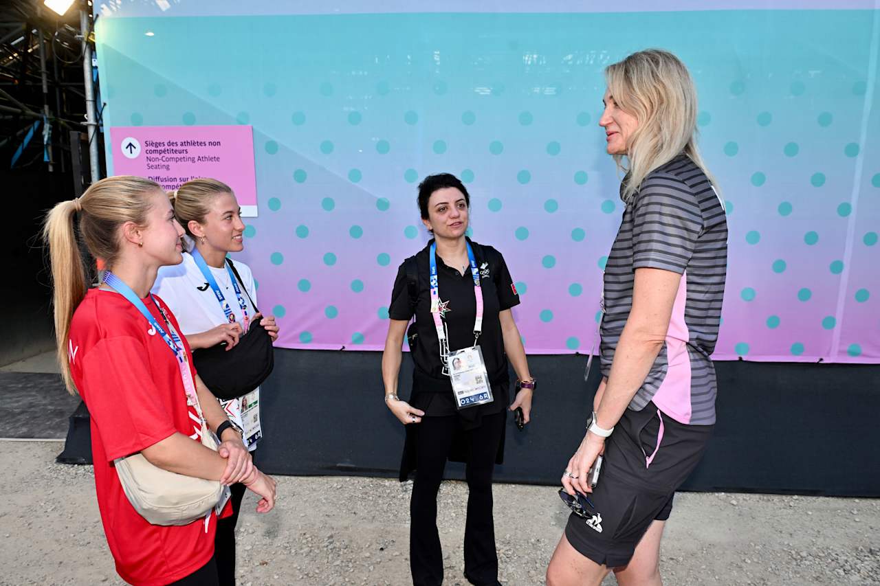 HRH Princess Sara, HRH Princess Ayah and HRH Princess Aisha at Paris 2024 Beach Volleyball