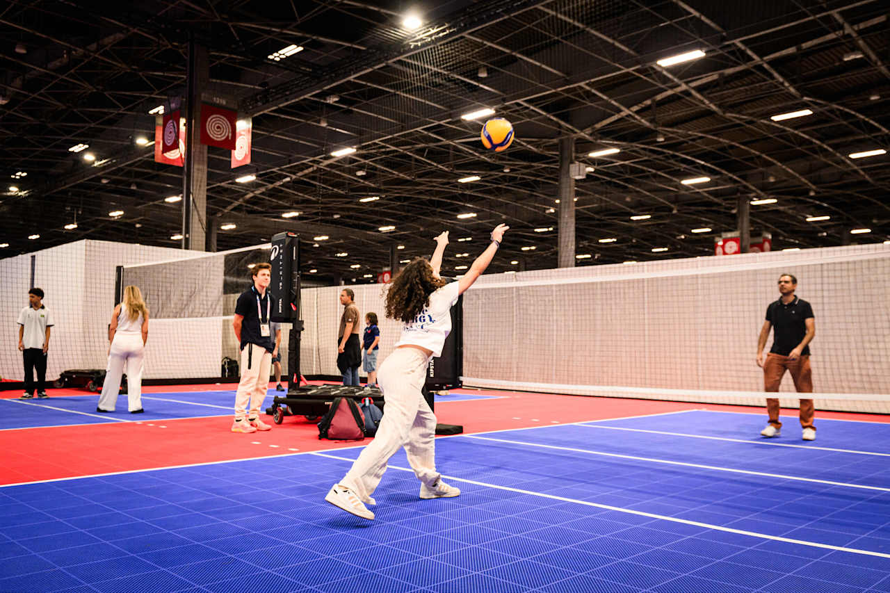 Fans at the Volleyball Experience Paris 2024