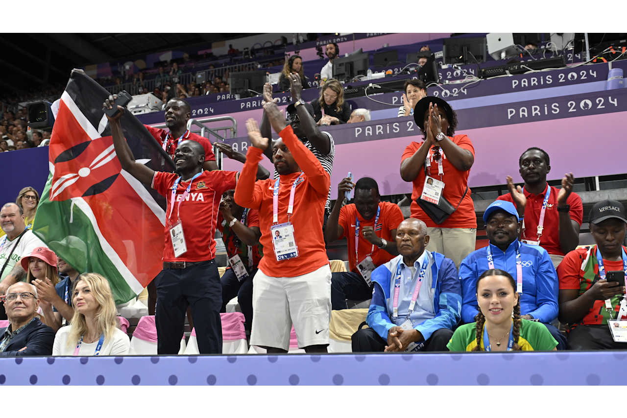 Kenya Delegation at Paris 2024 Volleyball