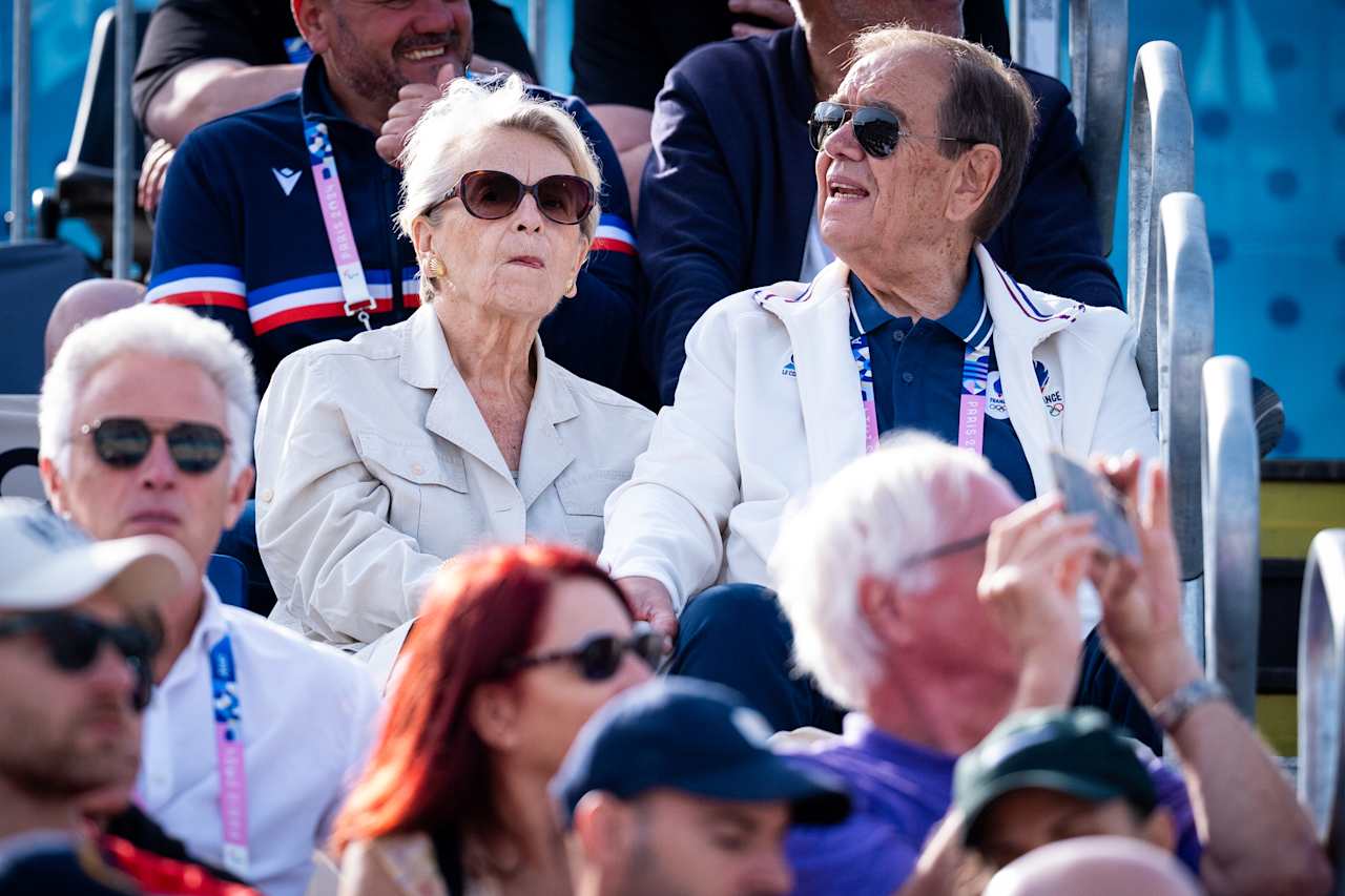 The Mayor of Rueil-Malmaison and French politician Patrick Ollier at Paris 2024 Beach Volleyball