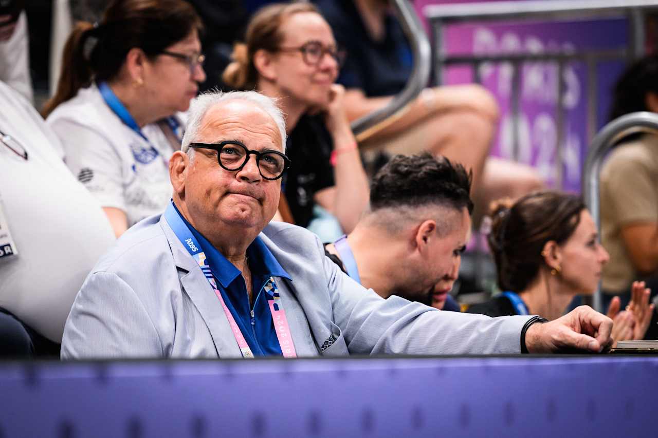 IOC Executive Board Member and United World Wrestling President, Nenad Lalović at Paris 2024 Volleyball