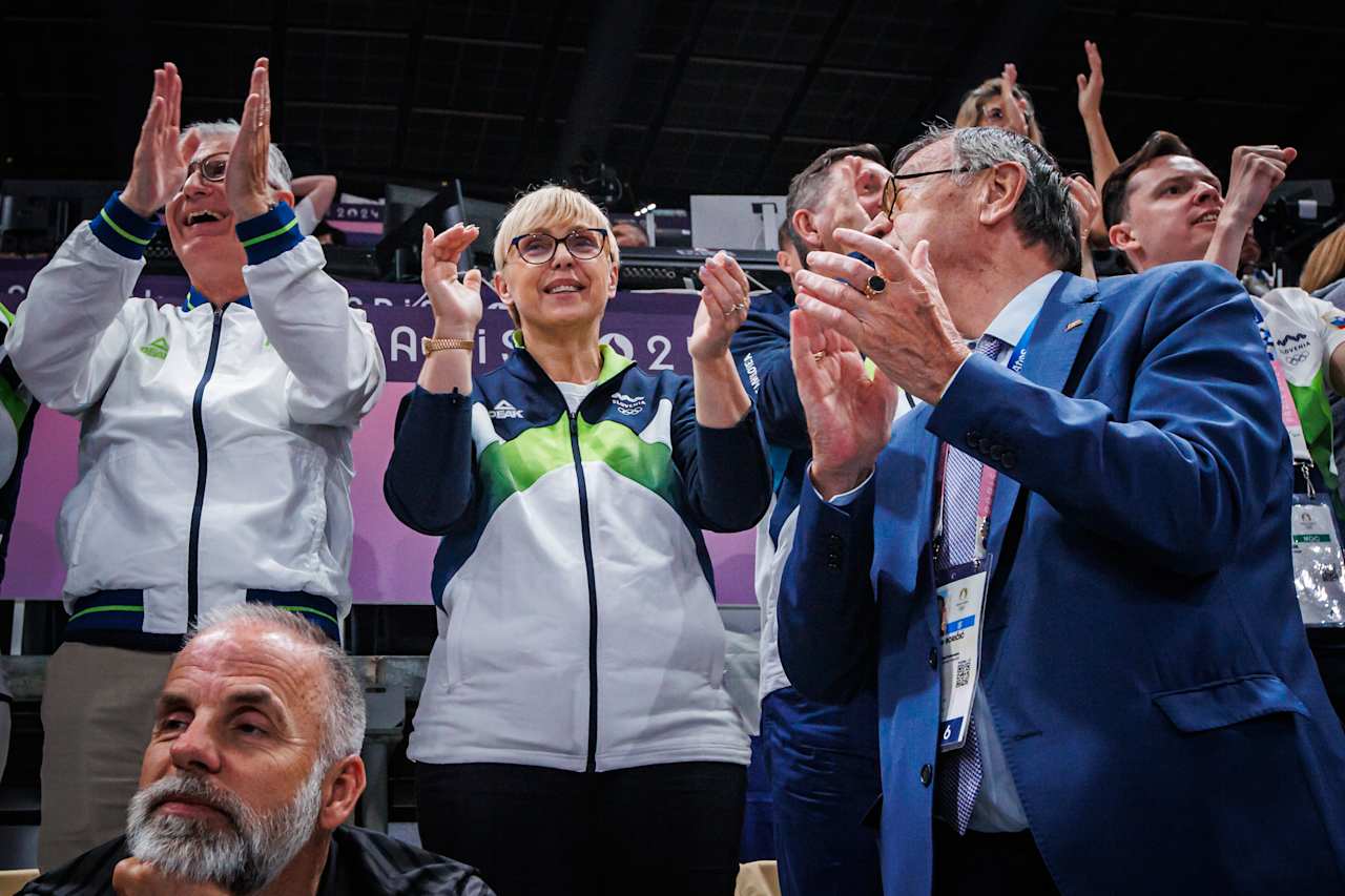 President of Slovenia Nataša Pirc Musar at Paris 2024 Volleyball