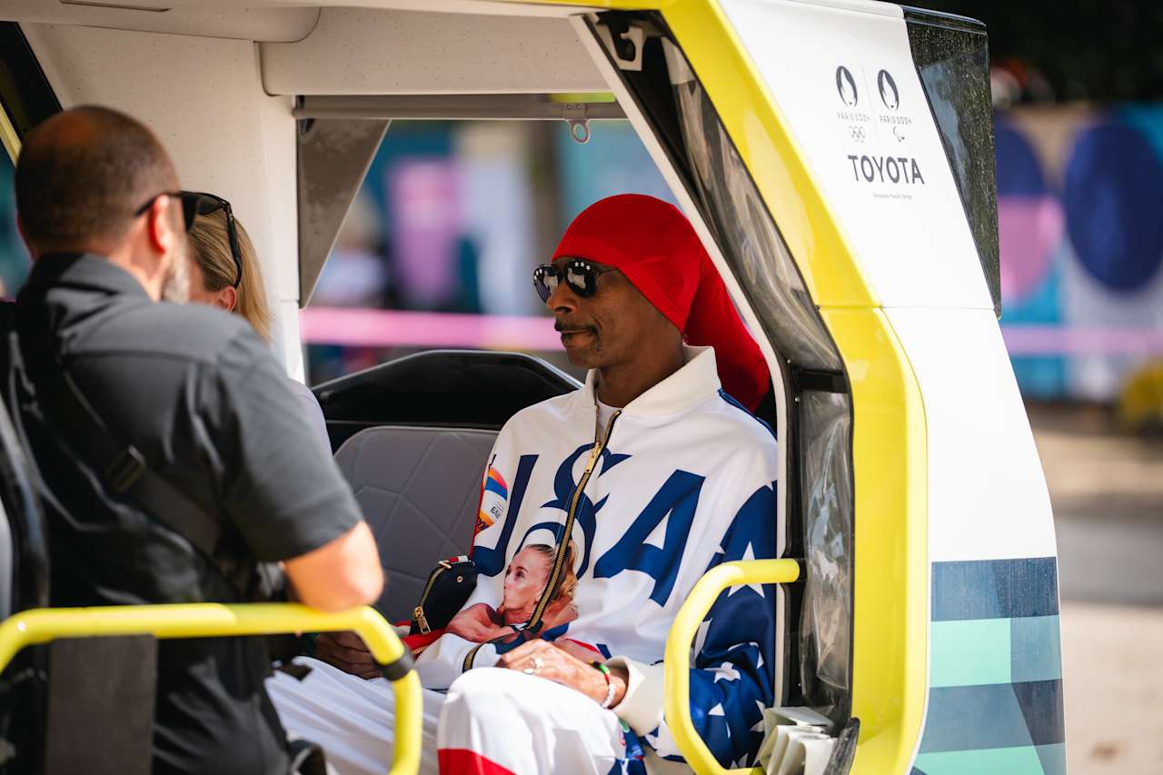 Snoop Dogg at Paris 2024 Beach Volleyball