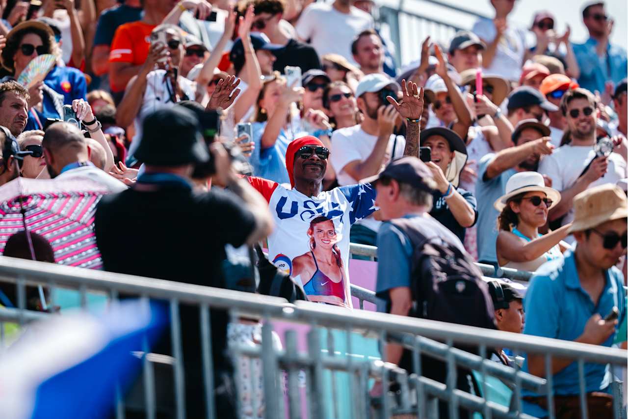 Snoop Dogg at Paris 2024 Beach Volleyball