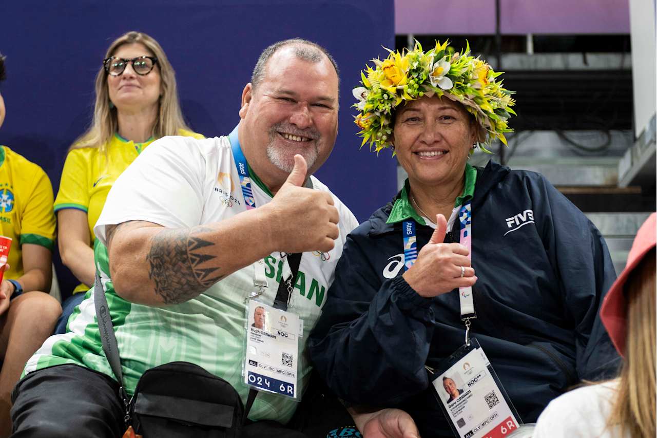 Hugh Graham  President of Oceania Zonal Volleyball Association at Paris 2024 Volleyball