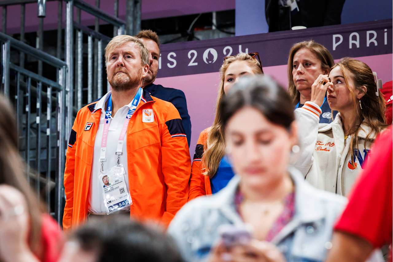 Willem-Alexander King of the Netherlands at Paris 2024 Volleyball