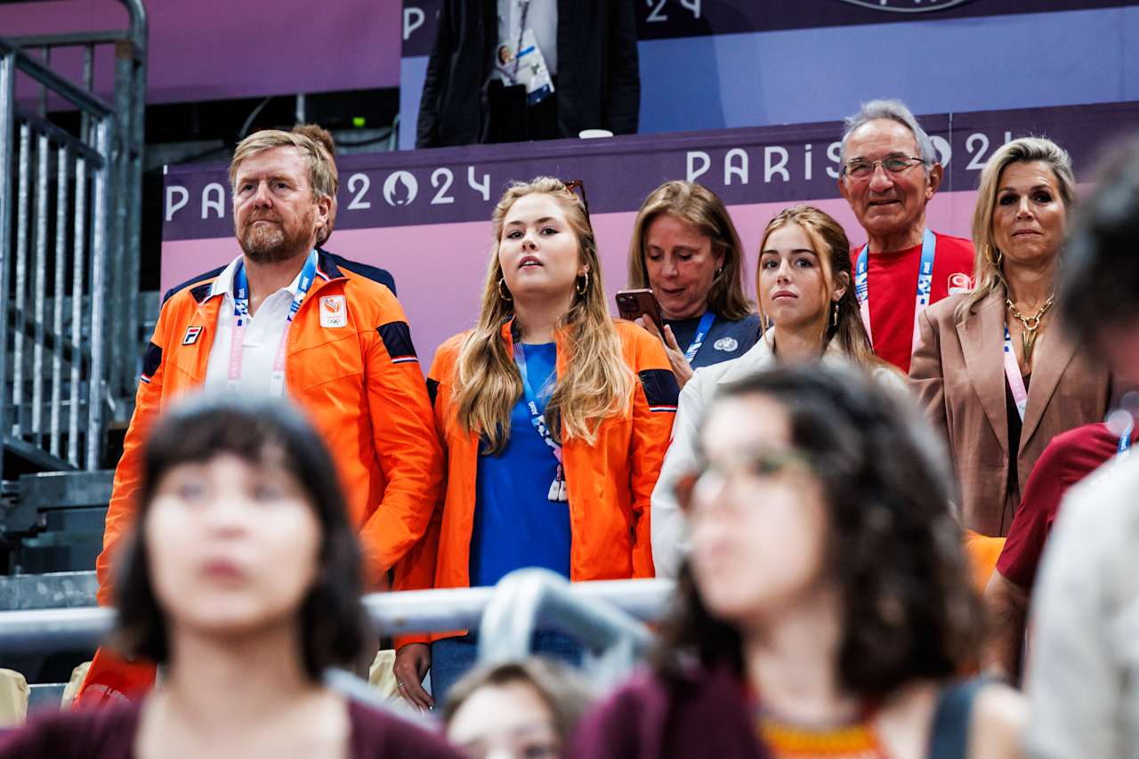 Willem-Alexander King of the Netherlands at Paris 2024 Volleyball