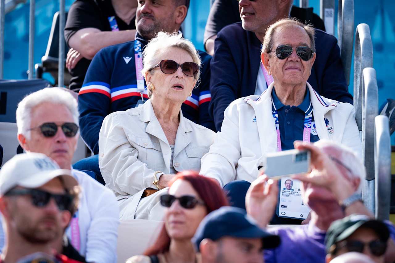 The Mayor of Rueil-Malmaison and French politician Patrick Ollier at Paris 2024 Beach Volleyball