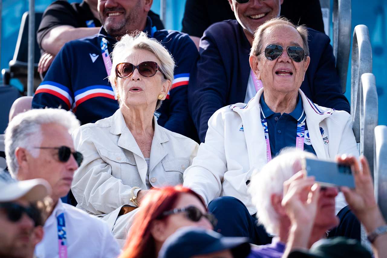 The Mayor of Rueil-Malmaison and French politician Patrick Ollier at Paris 2024 Beach Volleyball