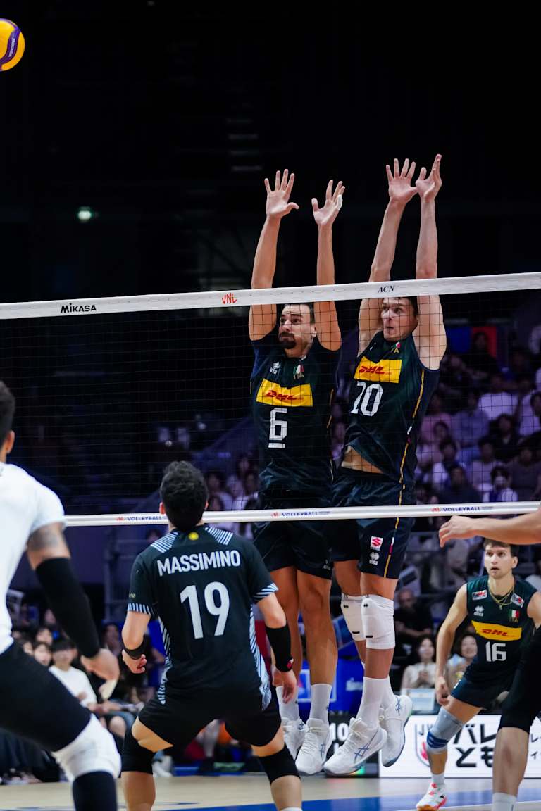 Giannelli raises 100 career VNL kill blocks as Italy sweep game with Argentina