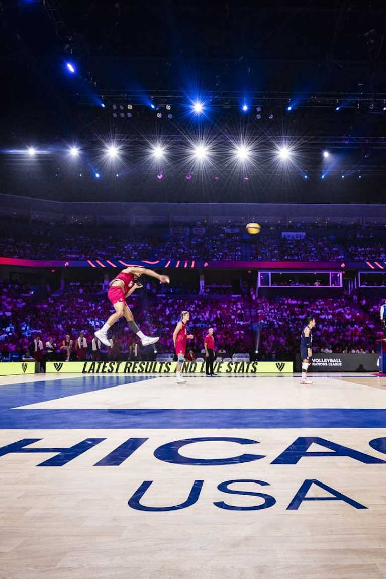 Volleyball Nations League welcomes almost 40,000 fans during its 5-day tournament at the NOW Arena in the Chicago area