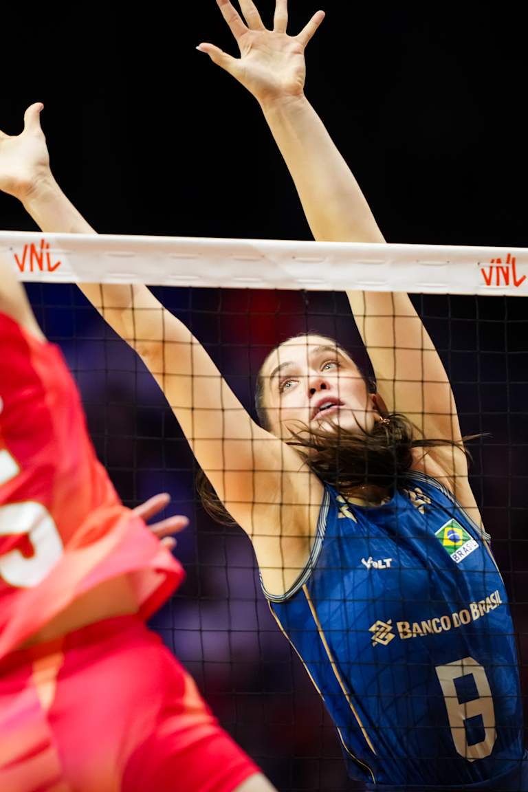 Brazil put up block party to beat Japan in Wednesday’s big VNL match
