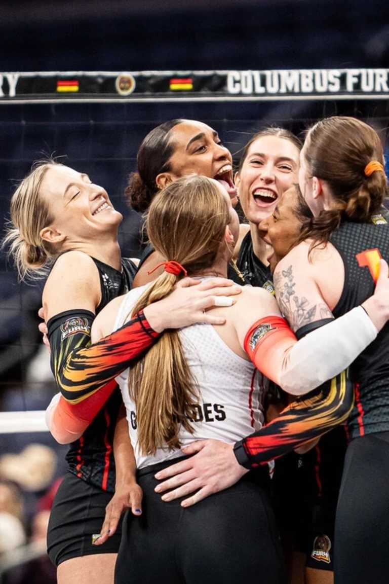 Fury celebrate their first victory of the season