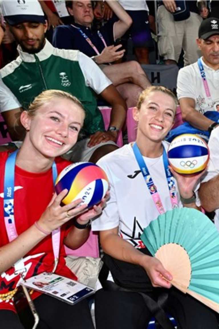 Day Four of Paris 2024 Beach Volleyball Shines with Jordanian Royalty and NBA legend