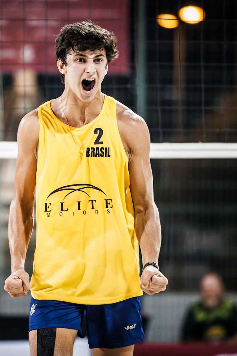 Brazil’s Bruno Marques juggles between beach and indoor volleyball