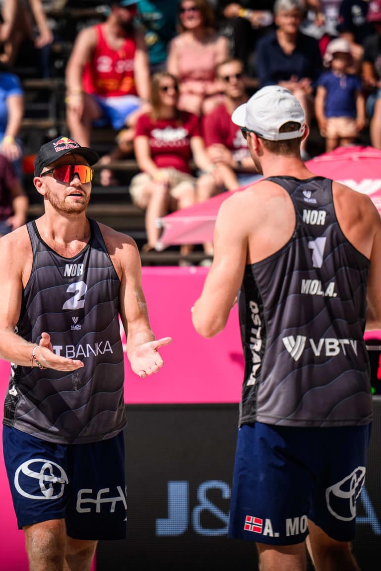Back on the sand, Mol and Sørum march to fourth Ostrava gold