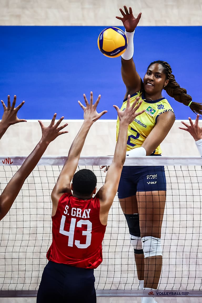 Brasil atropela os Estados Unidos e tem melhor campanha da VNL