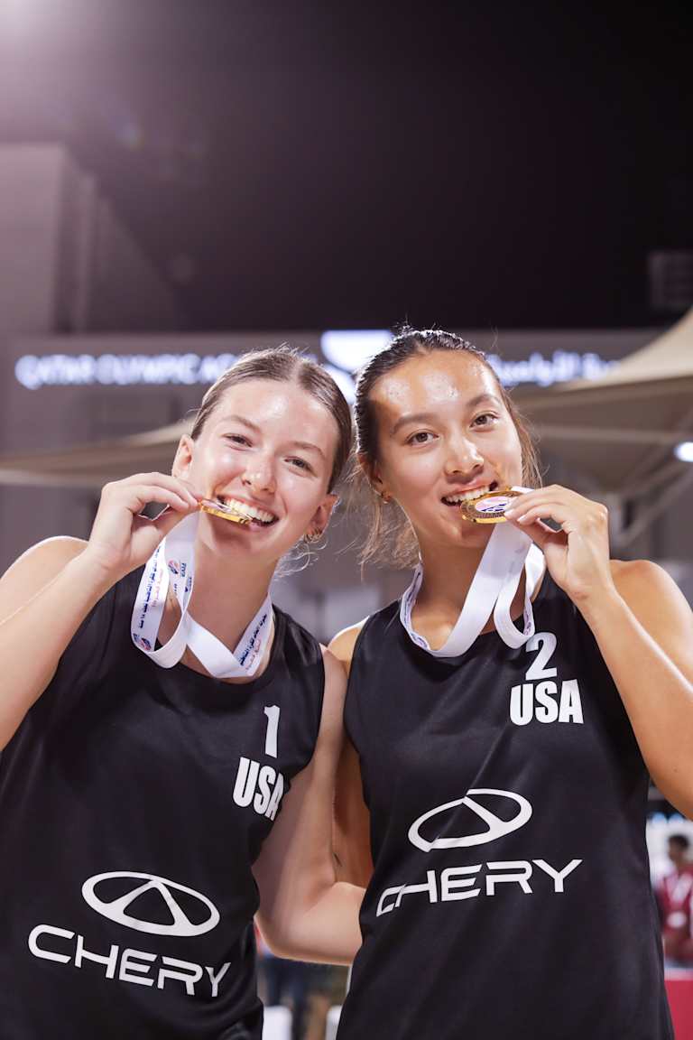 USA’s Scribner & Grimes crowned U18 World Beach Volleyball champions in style