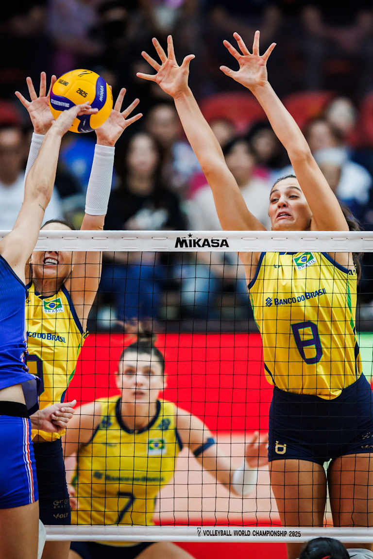 Bloqueio de Júlia Kudiess é uma das armas do Brasil na VNL