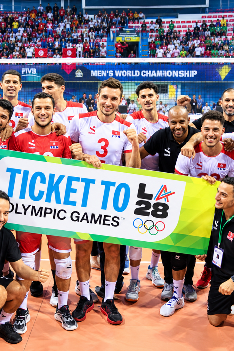 Tunisia return to Los Angeles after earning Olympic berth