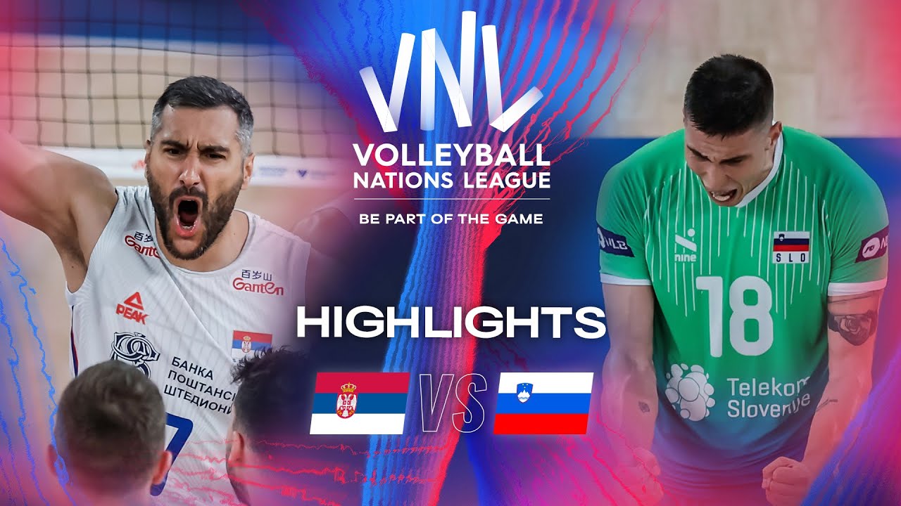 SRB vs. SLO - Highlights | Week 3 | Men's VNL 2024