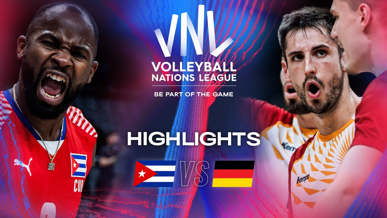 CUB vs. GER Highlights Week 1 Men's VNL 2024