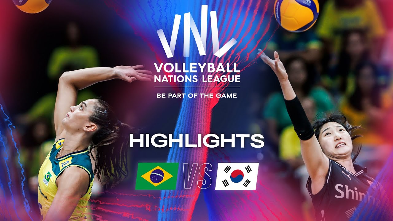 BRA vs. KOR Highlights Week 1 Women's VNL 2024