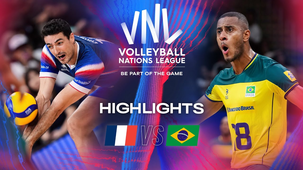 FRA vs. BRA Highlights Week 3 Men's VNL 2024