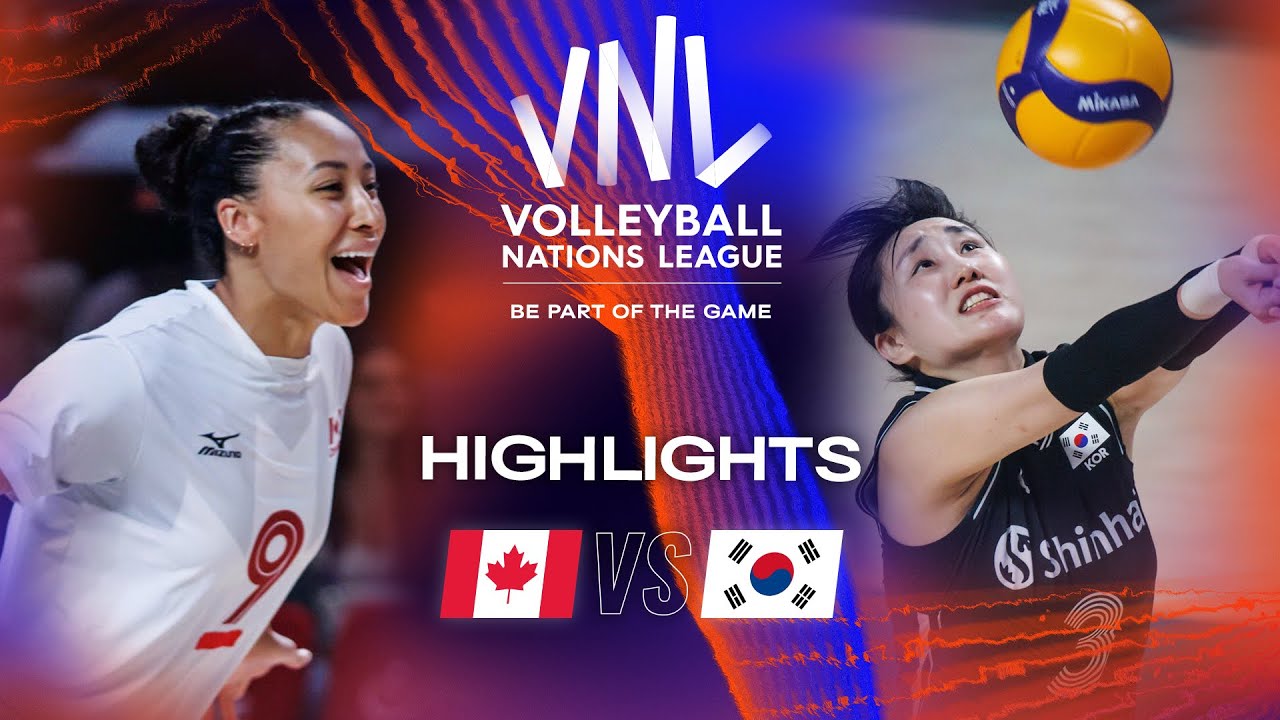 CAN vs. KOR Highlights Week 1 Women's VNL 2023