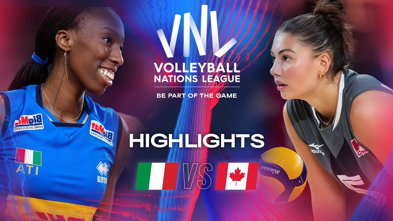 Ita Vs Can Highlights Week Women S Vnl