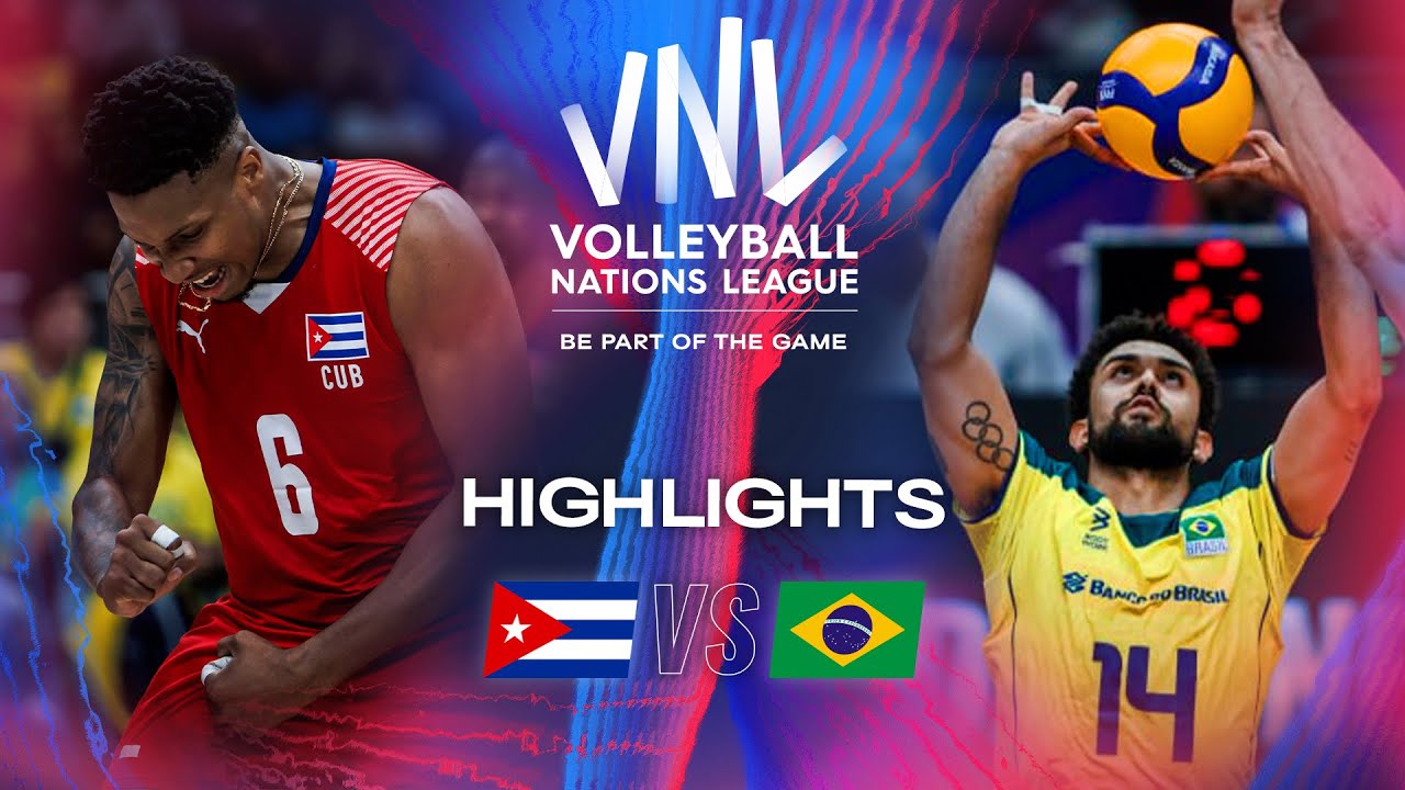 CUB vs. BRA Highlights Week 1 Men's VNL 2024