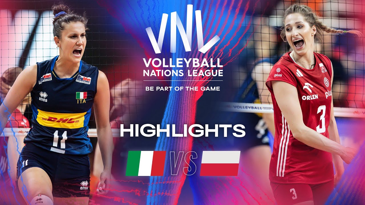 ITA vs. POL Highlights Week 1 Women's VNL 2024