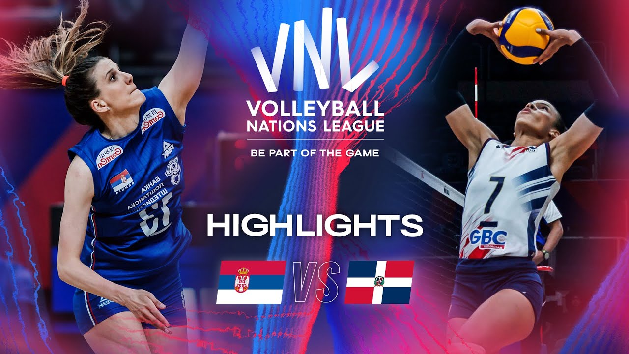 SRB vs. DOM Highlights Week 1 Women's VNL 2024