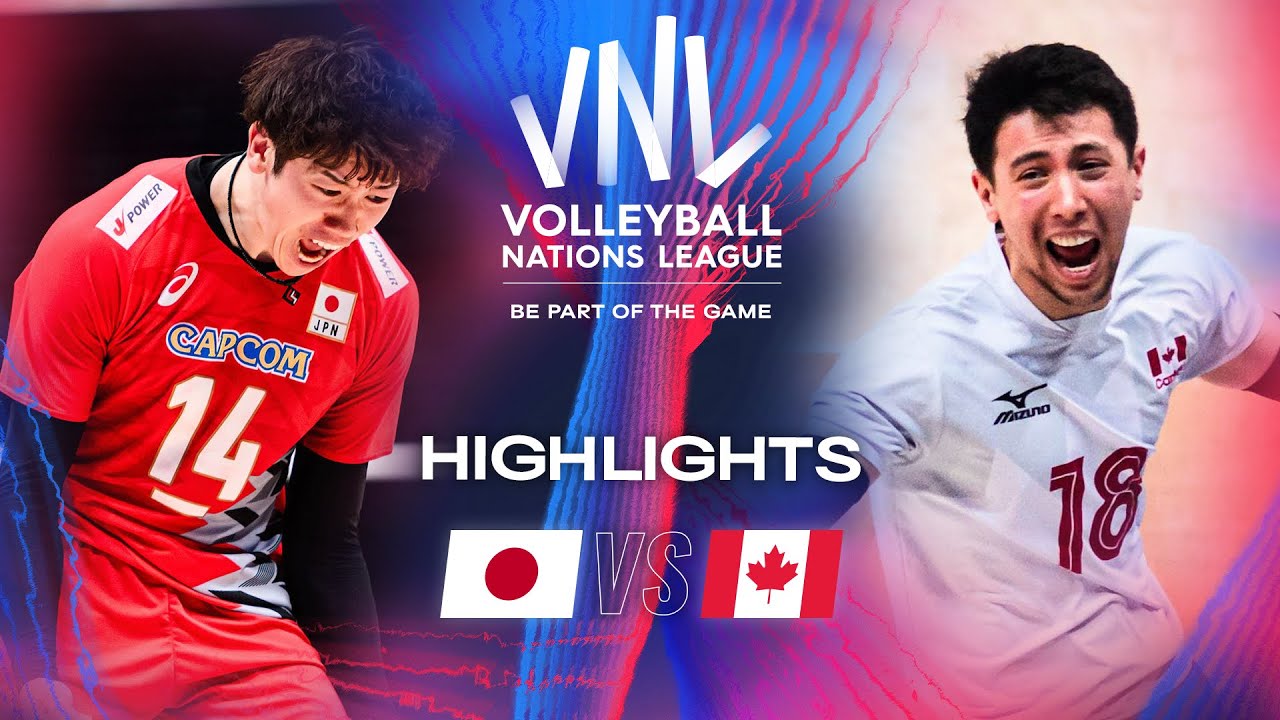 JPN vs. CAN Quarter Finals Highlights Men’s VNL 2024