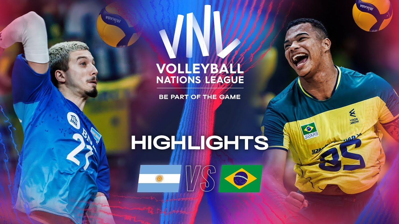 ARG vs. BRA Highlights Week 1 Men's VNL 2024