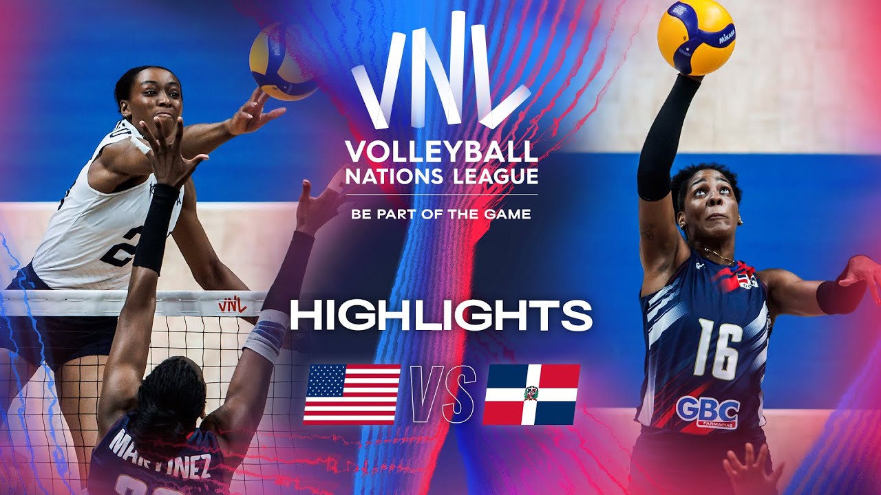 USA vs. DOM Highlights Week 1 Women's VNL 2024