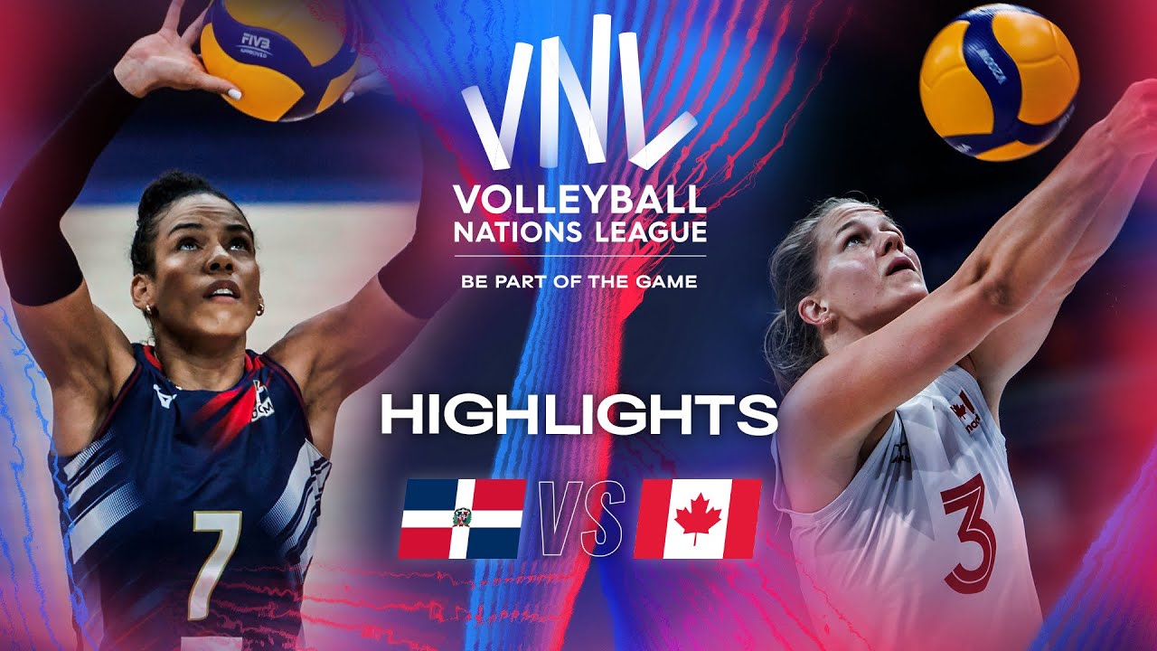 DOM vs. CAN Highlights Week 1 Women's VNL 2024