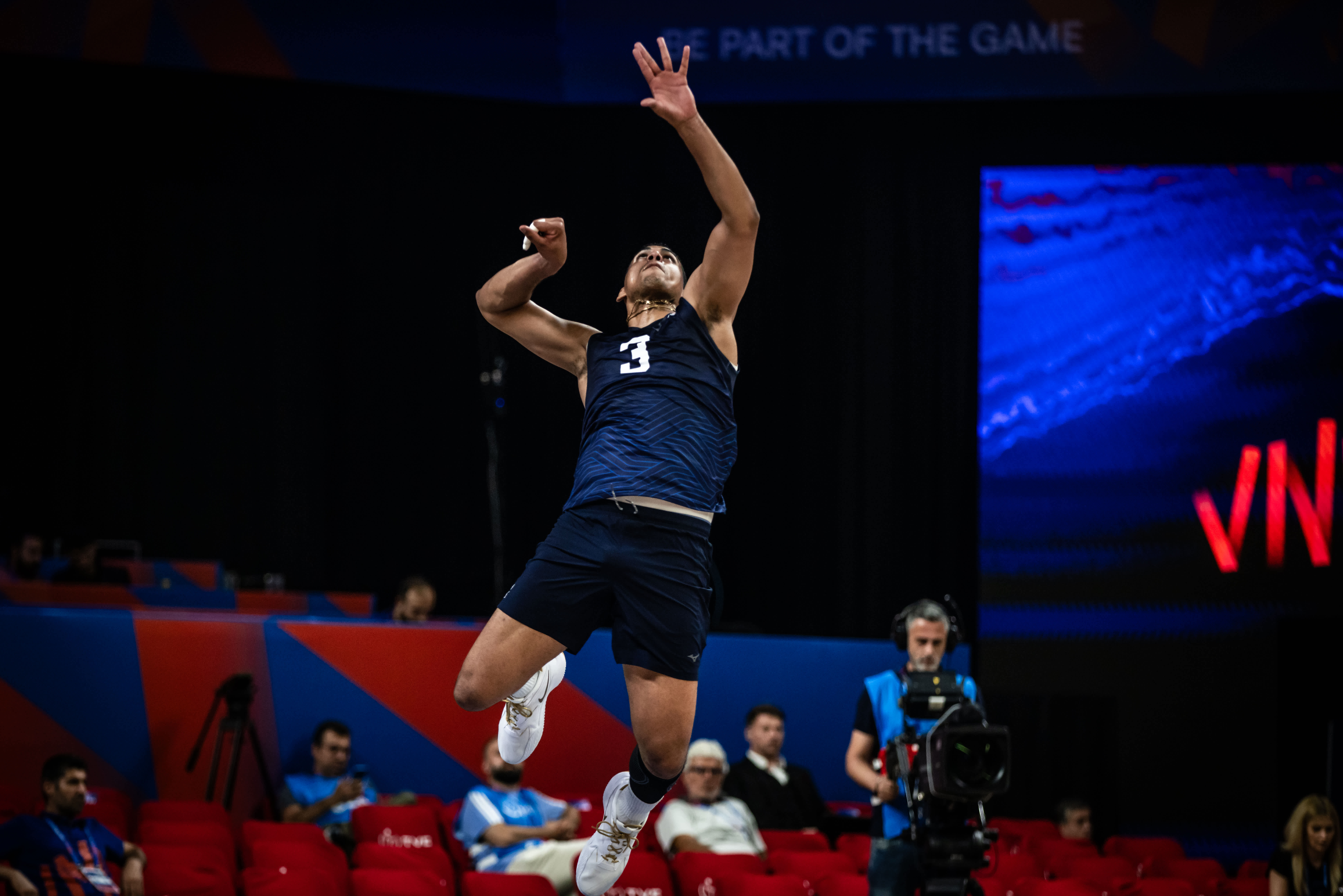 A professional volleyball player in action, symbolizing the speed and agility of the Maryland judiciary case search