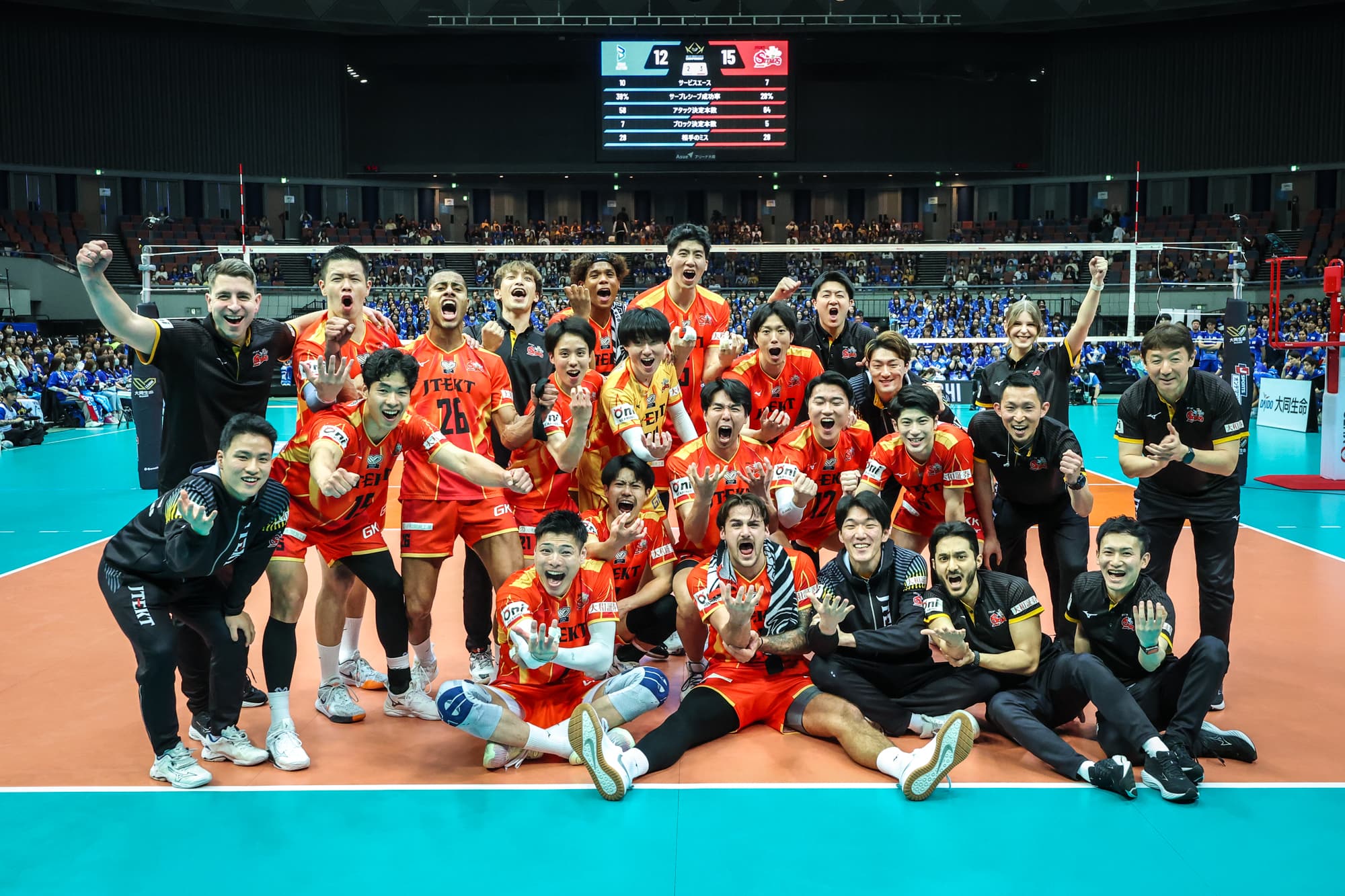 JTEKT Stings Aichi snatch first spot in championship final