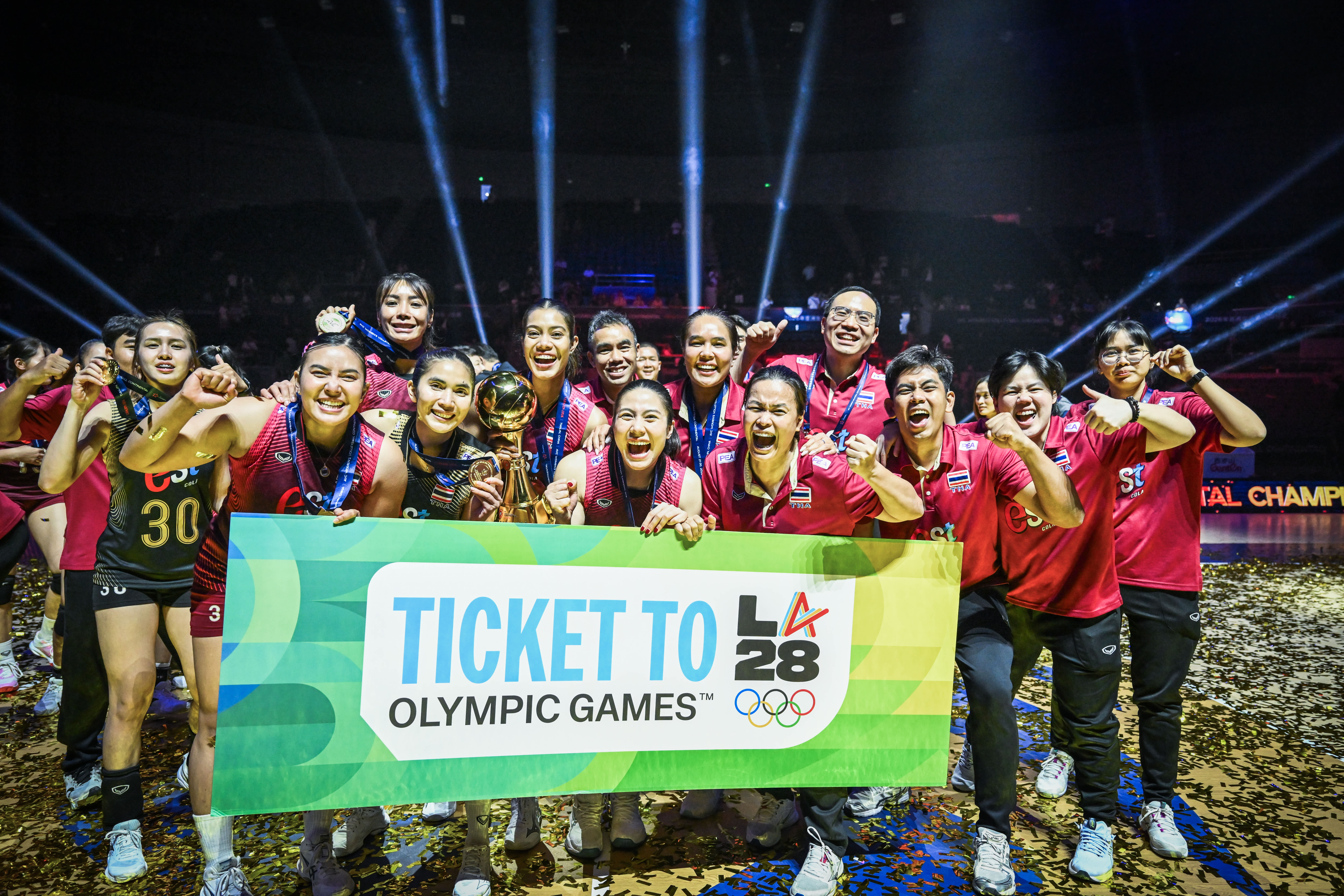 Thailand make history and qualify for first Olympics after Asian women’s volleyball title