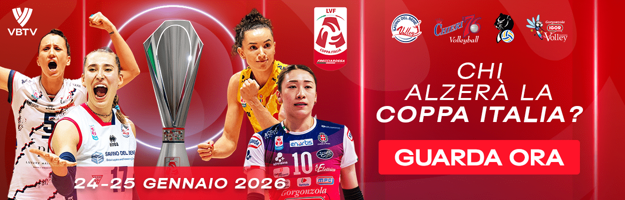 image: Three professional volleyball players and elite volleyball league logos