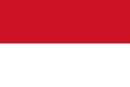 Volleyball team Indonesia flag