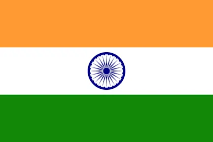 Volleyball team India flag